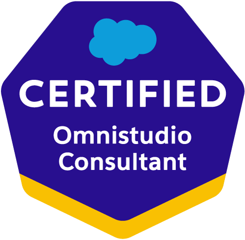 OmniStudio Consultant certification badge